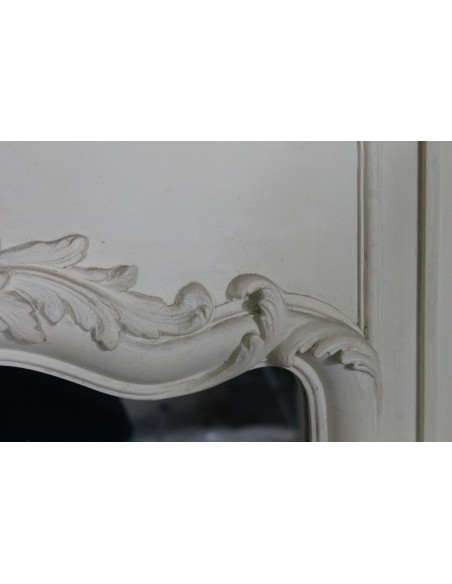 220 CAMINIERA GESSATA IN STILE REGGENZA MA D'EPOCA NAPOLEONE III