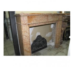 Camino antico in marmo Giallo di stile neoclassico e d'epoca ottocentesca 2