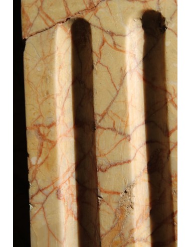 207 CAMINETTO "CANNELURE" IN MARMO GIALLO FIORITO