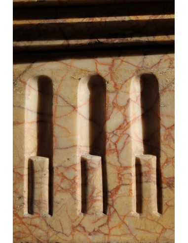 207 CAMINETTO "CANNELURE" IN MARMO GIALLO FIORITO