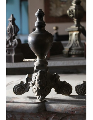 012 COPPIA DI ALARI PER CAMINETTO MAGNIFICANTI...