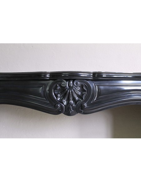 038 AG CAMINO LUIGI XV "TROIS COQUILLES" IN MARMO NERO DEL BELGIO