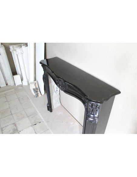 038 AG CAMINO LUIGI XV "TROIS COQUILLES" IN MARMO NERO DEL BELGIO