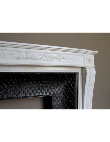 252 AG CAMINO LUIGI XVI "CARQUOIS" SCOLPITO NEL MARMO STATUARIO PIU' CANDIDO AL MONDO