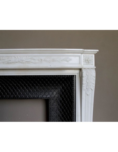 252 AG CAMINO LUIGI XVI "CARQUOIS" SCOLPITO NEL MARMO STATUARIO PIU' CANDIDO AL MONDO