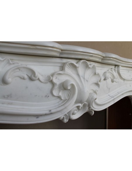 602 CAMINO LIBERTY "MAJORELLE" SCOLPITO IN FINISSIMO MARMO CALACATTA