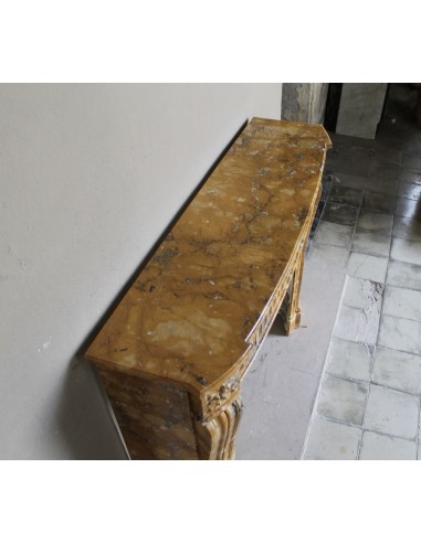 254 "DEUX FLEURS ARRONDI" IN MARMO GIALLO SIENA...