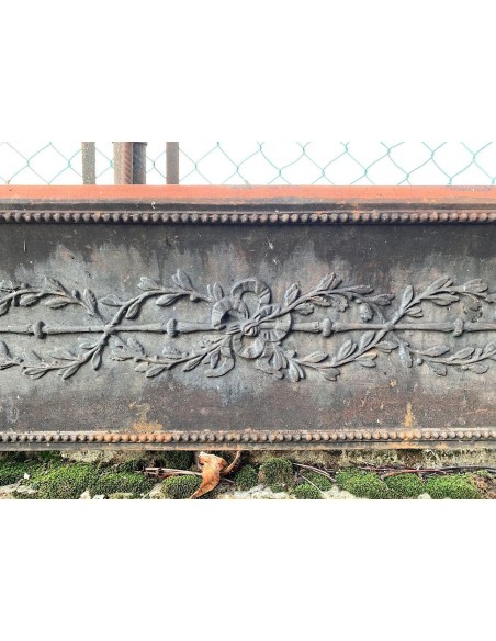 CG 059 CAMINO CONTROCUORE NEOCLASSICO FLOREALE IN GHISA D'ARTE