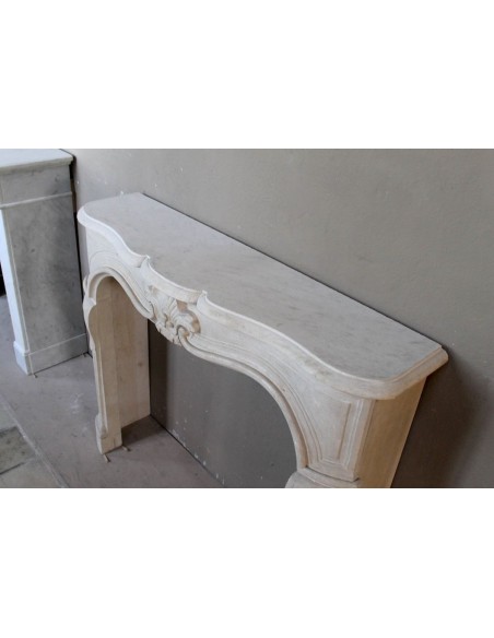 905 CAMINO "TRANSIZIONE" (TRA LUIGI XIV E LUIGI XV)  SCOLPITO IN PIERRE DORÉE