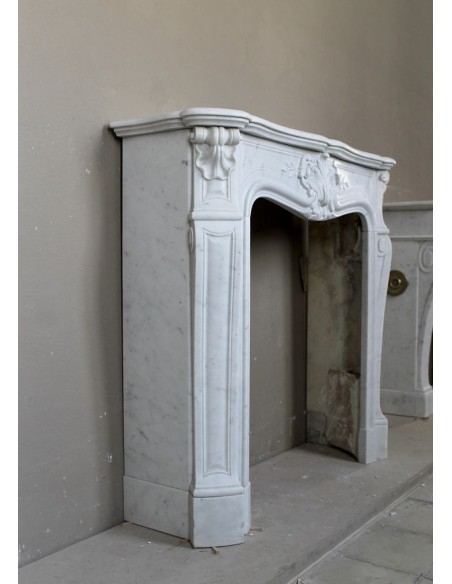 014 PICCOLISSIMO QUANTO IMPORTANTE "RAMEAU D'OLIVIER" SCOLPITO IN MARMO BIANCO DI CARRARA QUALITÀ "P"