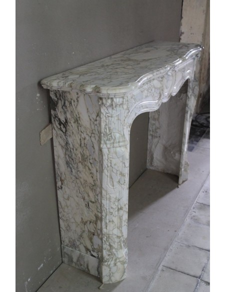 008 CAMINO LUIGI XV "PIED GALBÉ" SCOLPITO IN MARMO CALACATTA DORATO