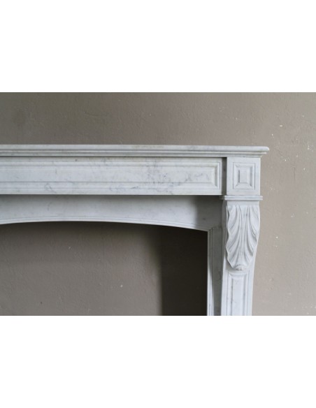 003 OCC CAMINO LUIGI FILIPPO "PALMETTES" SCOLPITO IN CANDIDO MARMO BIANCO CARRARA