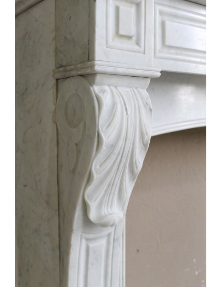 003 OCC CAMINO LUIGI FILIPPO "PALMETTES" SCOLPITO IN CANDIDO MARMO BIANCO CARRARA