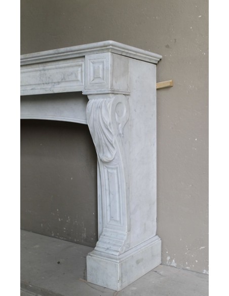 003 OCC CAMINO LUIGI FILIPPO "PALMETTES" SCOLPITO IN CANDIDO MARMO BIANCO CARRARA