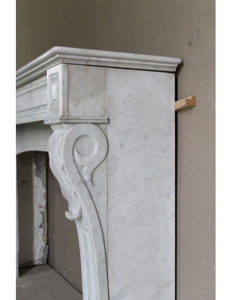 003 OCC CAMINO LUIGI FILIPPO "PALMETTES" SCOLPITO IN CANDIDO MARMO BIANCO CARRARA