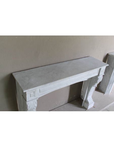 003 OCC CAMINO LUIGI FILIPPO "PALMETTES" SCOLPITO IN CANDIDO MARMO BIANCO CARRARA