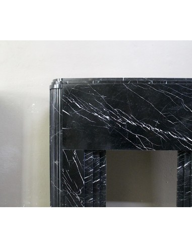 711 ICONICO CAMINO ART DECO SCOLPITO IN MARMO...