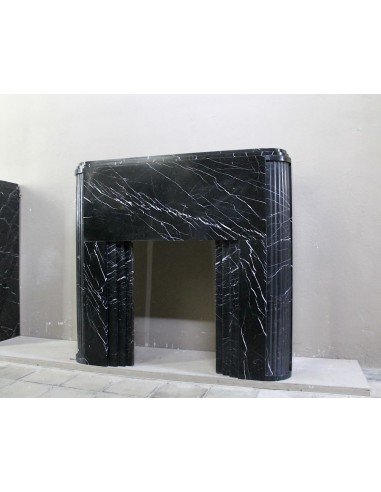 711 ICONICO CAMINO ART DECO SCOLPITO IN MARMO...