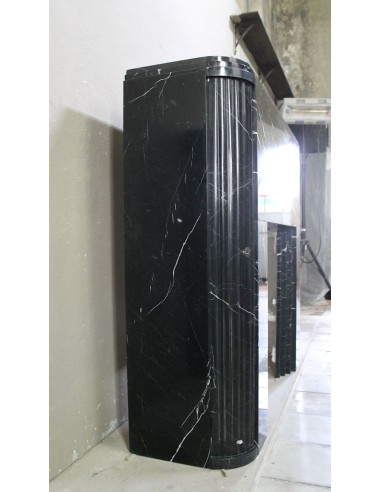 711 ICONICO CAMINO ART DECO SCOLPITO IN MARMO...