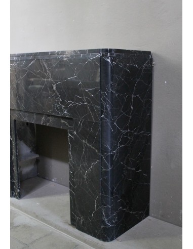 715 CAMINO ANTICO "ART DECO" SCOLPITO IN MARMO...