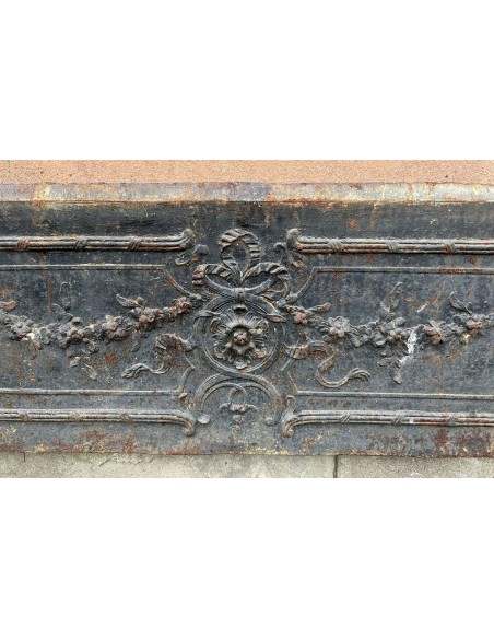 CG 145 GRANDE CONTROCUORE BAROCCO FLOREALE IN GHISA D'ARTE