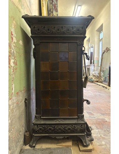 GH 001 STUFA A LEGNA CASTELMONTE ANNI '60 IN...