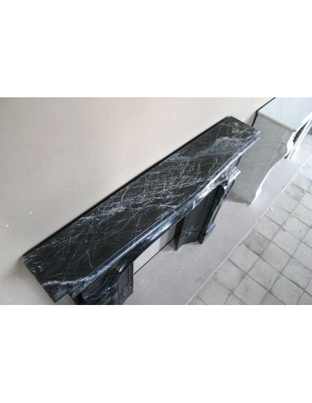 313 QUASI "MONUMENTALE" LUIGI XIV IN MARMO NERO MARQUINIA   CON PROPRIO CONTROCUORE