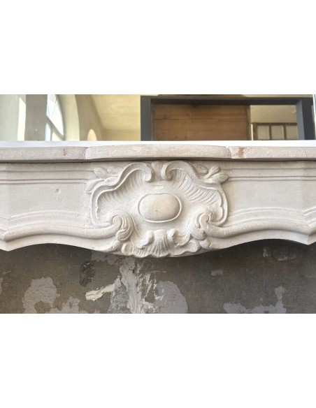 900 RARISSIMO CAMINETTO REGGENZA (STILISMO TRA LUIGI XIV E LUIGI XV) SCOLPITO IN PIERRE DORÉE