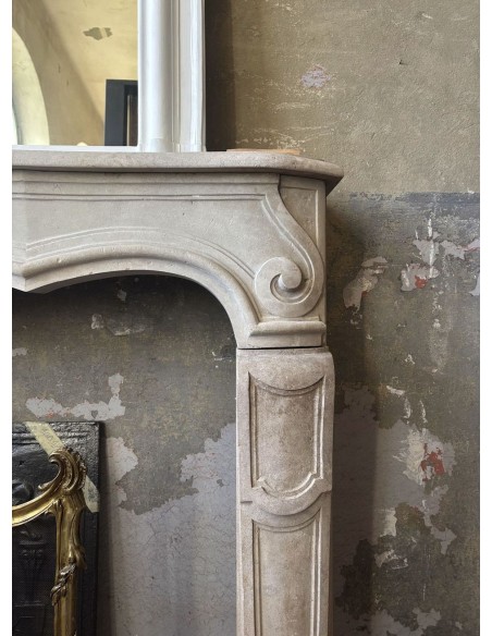 900 RARISSIMO CAMINETTO REGGENZA (STILISMO TRA LUIGI XIV E LUIGI XV) SCOLPITO IN PIERRE DORÉE