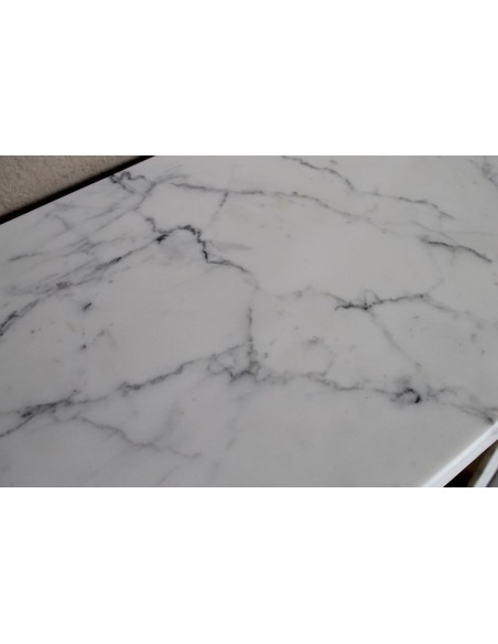 244 CAMINO LUIGI XVI "RAMO D'ULIVO" SCOLPITO IN MARMO BIANCO STATUARIO ARABESCATO CARRARA