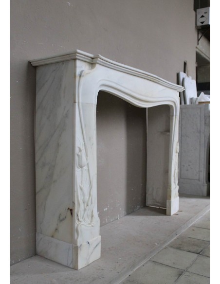 607 AG CAMINO LIBERTY "FLEUR DE CHARDON" IN MARMO BIANCO SIVEC FIRMATO MAJORELLE