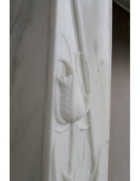 607 AG CAMINO LIBERTY "FLEUR DE CHARDON" IN MARMO BIANCO SIVEC FIRMATO MAJORELLE