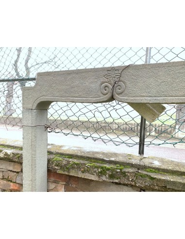 946 OCC PICCOLO E GRAZIOSO CAMINETTO SCOLPITO A...