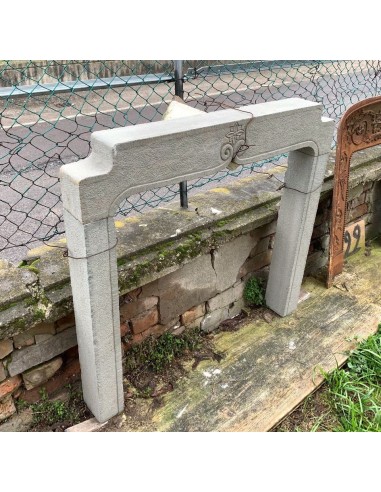 946 OCC PICCOLO E GRAZIOSO CAMINETTO SCOLPITO A...