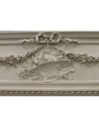 010G FINISSIMA CAMINIERA "PANIER FLEURI" BIANCO...