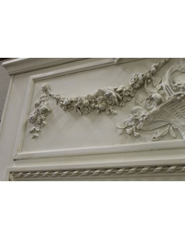 010G FINISSIMA CAMINIERA "PANIER FLEURI" BIANCO...