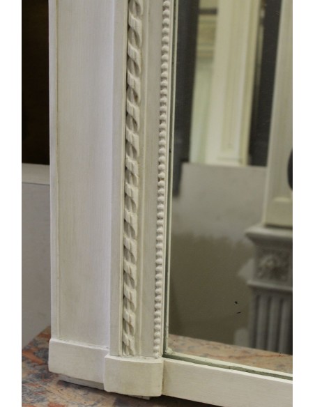 010G FINISSIMA CAMINIERA "PANIER FLEURI" BIANCO GESSATA.