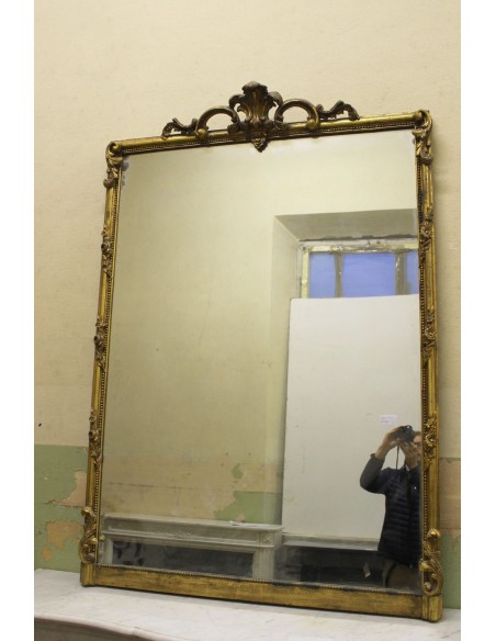 401G GRANDISSIMA CAMINIERA CON ORNATO BAROCCO E PULIZIA DI LINEE