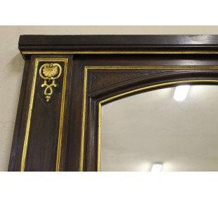 031G ORIGINALE CAMINIERA NEOCLASSICA IN LEGNO, LACCA ED ORO 2