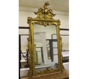 396G SPECCHIERA-CAMINERA BAROCCA, ROMA, TUTTO INTAGLIO SU...