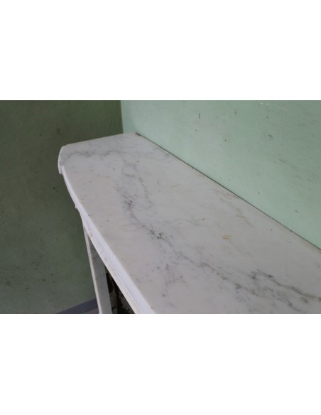 214 CAMINO LUIGI XVI "DEUX ROSES ARRONDI" IN FINISSIMO MARMO CALACATTA CLASSICO