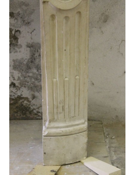 926 RARISSIMO, FLOREALE E DELIZIOSO CAMINETTO "TRANSIZIONE" IN PIERRE DORÉE