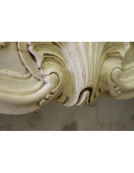 926 RARISSIMO, FLOREALE E DELIZIOSO CAMINETTO "TRANSIZIONE" IN PIERRE DORÉE