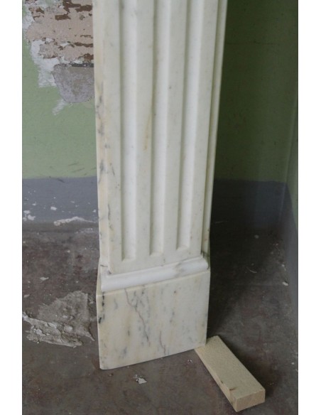 215 CAMINO LUIGI XVI "DEUX ROSES ARRONDI" NEL PIU' FINE CALACATTA CLASSICO