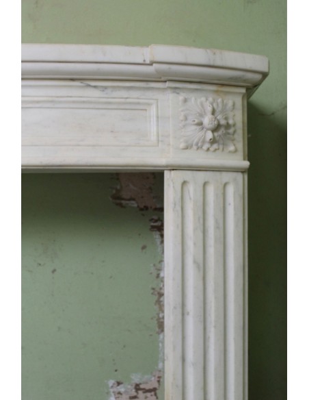 215 CAMINO LUIGI XVI "DEUX ROSES ARRONDI" NEL PIU' FINE CALACATTA CLASSICO