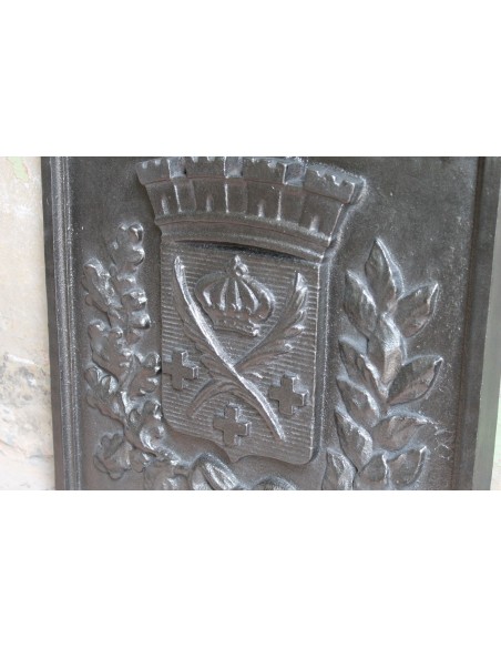 107 PIASTRA PER CAMINETTO APPELLATA  "PLAQUE DE L'ARMEE" IN ORIGINALISSIMA VERSIONE