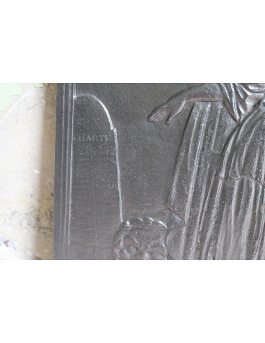 128 RARISSIMA PIASTRA PER CAMINO DETTA "ITALIA...