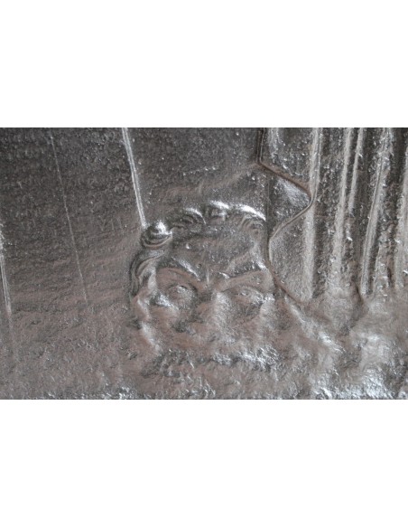 128 RARISSIMA PIASTRA PER CAMINO DETTA "ITALIA TURRITA"