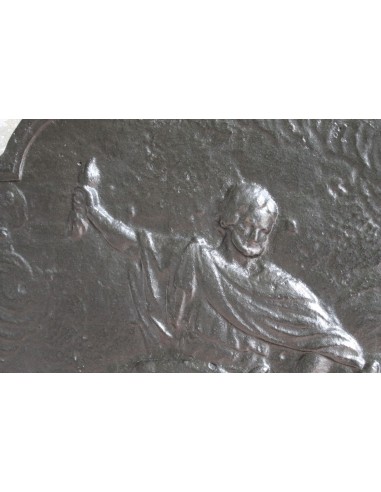 130 RAFFIGURA ZEUS QUESTA PIASTRA PER FONDO CAMINO