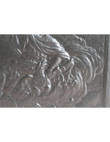 130 RAFFIGURA ZEUS QUESTA PIASTRA PER FONDO CAMINO